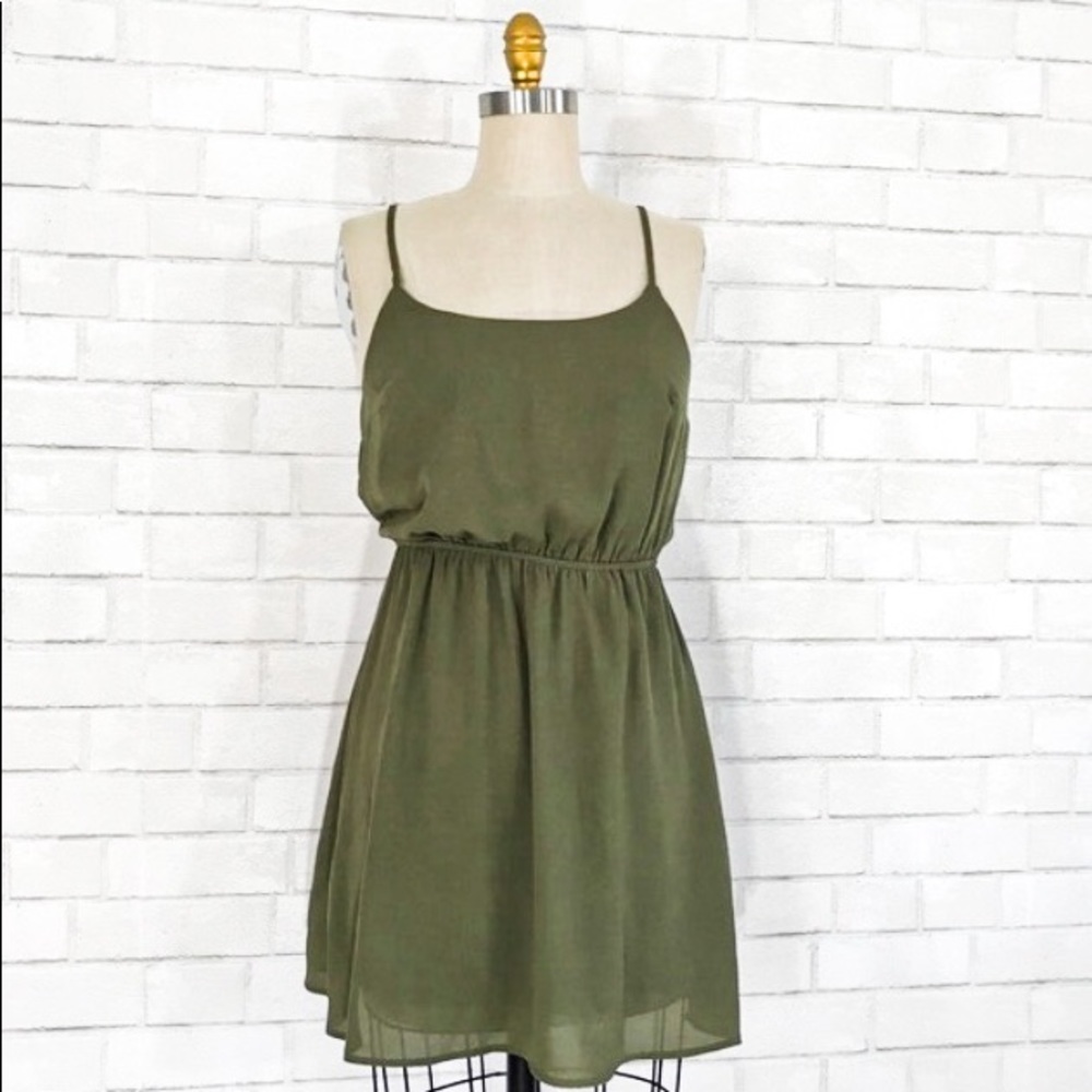 Princess Vera Wang Olive Green Dress